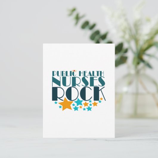 Rock Postkarte (Stehend Vorderseite)