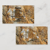 Rock Quarry Wall #4 Nature Profile Business Card Visitenkarte (Vorne/Hinten)