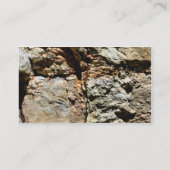 Rock Quarry Wall #5 Nature Profile Business Card Visitenkarte (Rückseite)