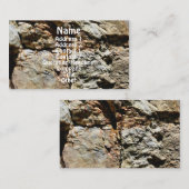 Rock Quarry Wall #5 Nature Profile Business Card Visitenkarte (Vorne/Hinten)