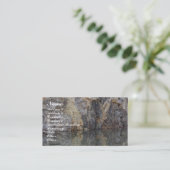 Rock Quarry Wall Reflections Nature Business Card Visitenkarte (Stehend Vorderseite)
