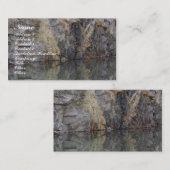 Rock Quarry Wall Reflections Nature Business Card Visitenkarte (Vorne/Hinten)