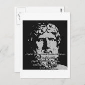Rock Quotes - Plato Postkarte (Vorne/Hinten)