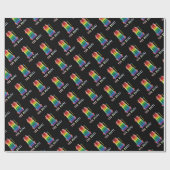 Rock Rainbow Xylophone Wrapping Paper Geschenkpapier (Flach)
