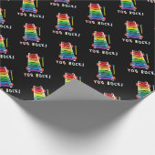 Rock Rainbow Xylophone Wrapping Paper Geschenkpapier (Ecke)