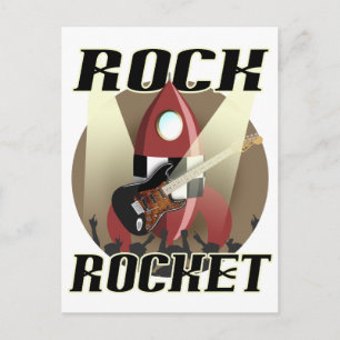 Rock Rakete Postkarte