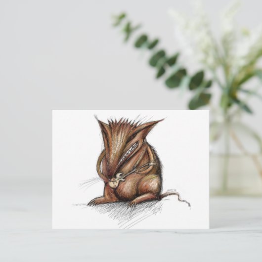 Rock Rat Postkarte (Stehend Vorderseite)