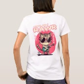 Rock & Rawr Cat für T - Shirt (Rückseite)