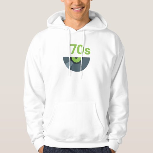Rock-Record-Musik des 70ers 1970 Hoodie (Vorderseite)