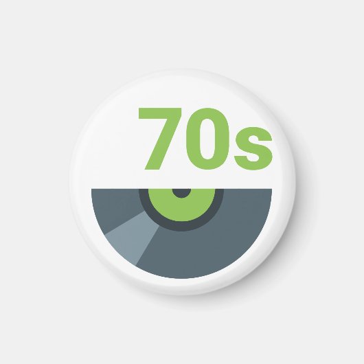 Rock-Record-Musik des 70ers 1970 Magnet (Vorne)
