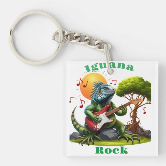 Rock Reptiles Sunset Serenade Schlüsselanhänger (Vorderseite)