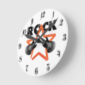 Rock Revolution Runde Wanduhr (Winkel)