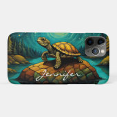 Rock River Nature Turtle Name Case-Mate iPhone Hülle (Rückseite (Horizontal))