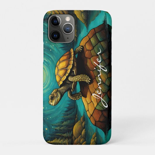 Rock River Nature Turtle Name Case-Mate iPhone Hülle (Rückseite)