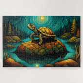 Rock River Nature Turtle Name Puzzle (Horizontal)
