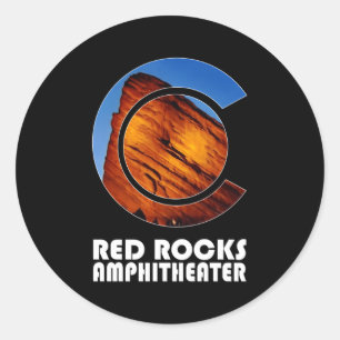 Rock Rocks Amphitheater Morrison Colorado Konzerte Runder Aufkleber