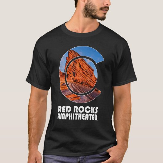 Rock Rocks Amphitheater Morrison Colorado Konzerte T-Shirt (Vorderseite)