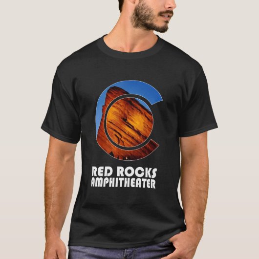Rock Rocks Amphitheater Morrison Colorado Konzerte T-Shirt (Vorderseite)