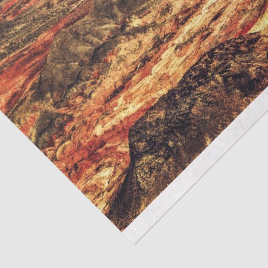 Rock Rocks Mountain Scene Art Seidenpapier (Ausschnitt)