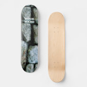 Rock Rocks Nature Fotografy Skateboard (Vorderseite)