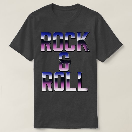 Rock Roll 1980er T-Shirt (Design vorne)