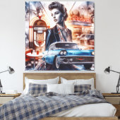 Rock & Roll 2 Leinwanddruck (Insitu (Schlafzimmer))