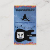 Rock & Roll Band oder Musiker Fan Danke Karte (Vorderseite)