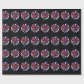 Rock & Roll Blitz Geschenkpapier (Flach)