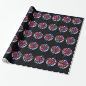 Rock & Roll Blitz Geschenkpapier (Ungerollt)