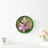 Rock, Roll & Candy Runde Wanduhr (Zuhause)