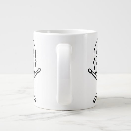 Rock & Roll Cup Heavy Metal Drummer Tasse & Cups (Rückseite)