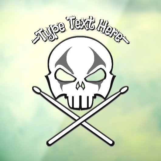 Rock & Roll Decal personalisieren Drummer Window D Fensteraufkleber (Blatt 3)