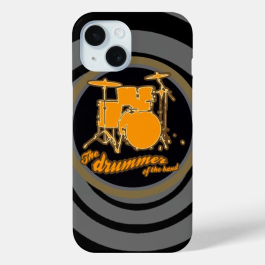 Rock & Roll ~ der Schlagzeuger Case-Mate iPhone Hülle (Rückseite)