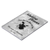 Rock & Roll Drummer Hochzeitsplaner Musikertrommel Notizblock (Linke Seite)