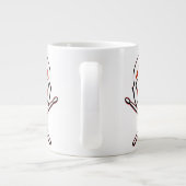 Rock & Roll Drummer Kaffeekassen Jumbo-Tasse (Rückseite)