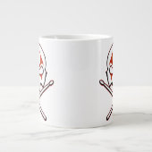 Rock & Roll Drummer Kaffeekassen Jumbo-Tasse (Vorderseite)