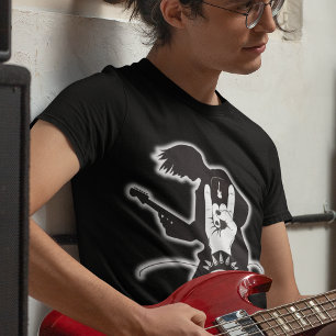 Rock & Roll Electric Guitar Head Banger Konzert T-Shirt