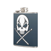 Rock & Roll Flask Heavy Metal Drummer Drink Flasch Flachmann (Links)