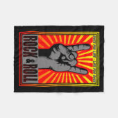 Rock & Roll Fleecedecke (Vorderseite (Horizontal))