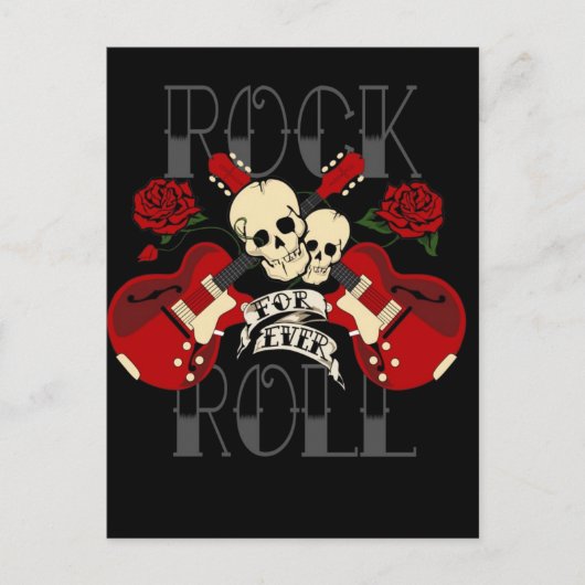 Rock & Roll Forever! -Postkarte Postkarte (Vorderseite)