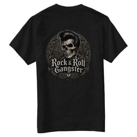 Rock & Roll Gangster Back Hit T-Shirt