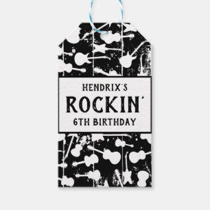 Rock & Roll Gitarre Geburtstagspartys Servietten Geschenkanhänger