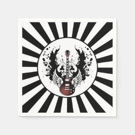 Rock & Roll Gitarre Rocker Metal Musician Party Serviette