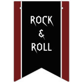 Rock & Roll Gitarre Rocker Metal Musician Party Wimpelkette (Zweite Fahne)