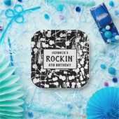 Rock & Roll Guitar Birthday Party Pappteller (Party)