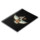 Rock & Roll Guitar Wings Music Notizblock (Linke Seite)