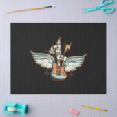 Rock & Roll Guitar Wings Music Seidenpapier (Basteln)