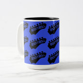 Rock & Roll Guitar Zweifarbige Tasse (Vorderseite Links)
