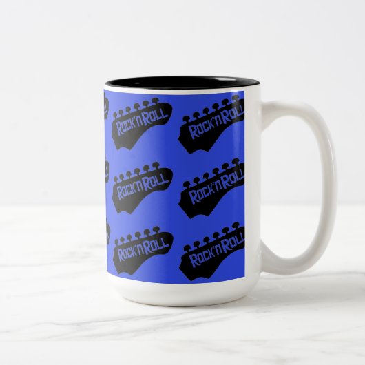 Rock & Roll Guitar Zweifarbige Tasse (Rechts)