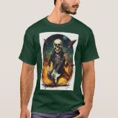 Rock & Roll Inferno: Bold Skull Concert Poster T-S T-Shirt (Vorderseite)